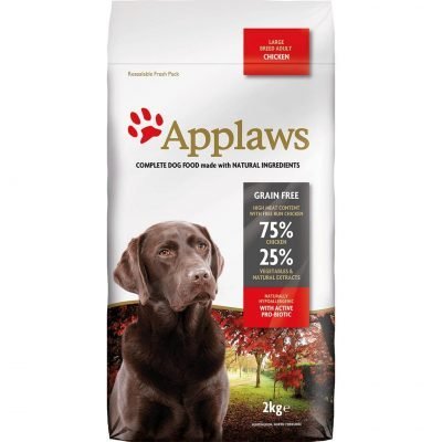 Applaws Adult Large Breeds – Храна за Възрастни Кучета Над 12 месеца от Едри Породи със 75% Пиле