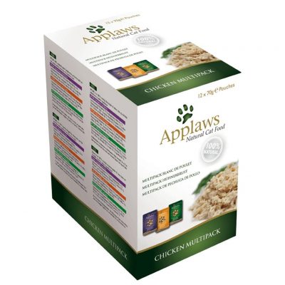 Applaws Cat Pouch with Chicken in Broth Multipack - Пауч за котки с пиле в бульон мултипак 12x70гр