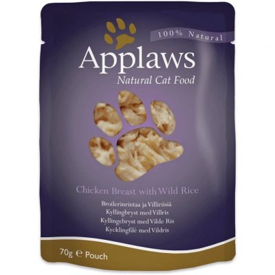 Applaws Cat Pouch with Chicken and Wild Rise in Broth - Пауч за котки с пиле и див ориз в бульон 70гр
