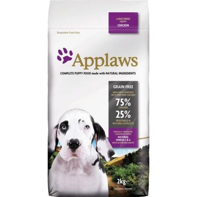 Applaws Puppy Large Breeds – Храна за Малки Кученца от Едри Породи до 12 месеца със 75% Пиле