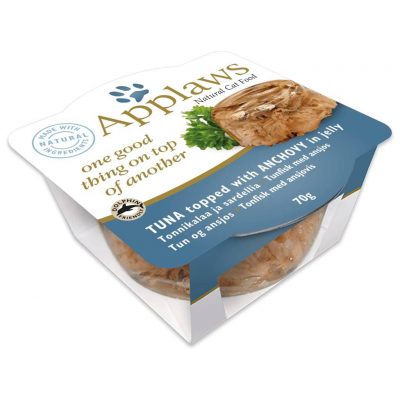 Applaws Cat Layers with Tuna and Anchovy in Jelly - Деликатес за котки с филе от риба тон и аншоа в желе 70гр
