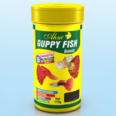 Ahm Guppy Fish Granulat - Храна за Гупи 50 гр