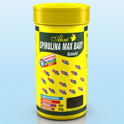 Ahm Spirulina Max Baby Granulat - Храна за Новородени Рибки 50 гр